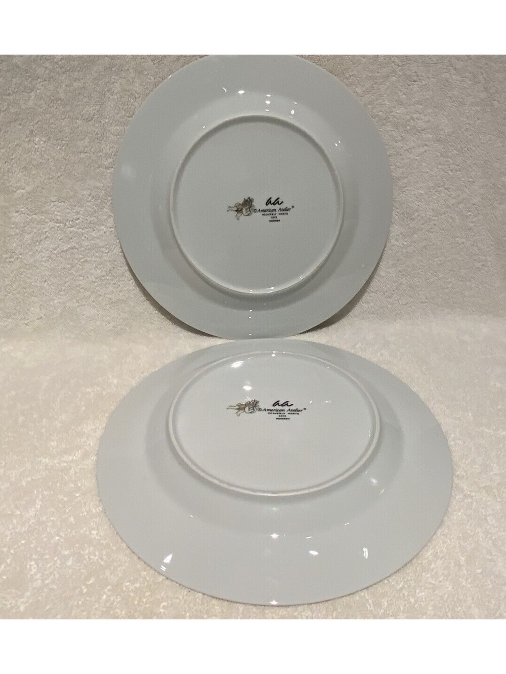 Vintage American Atelier ‘Heavenly Hosts’ Salad/Desert 8 1/8” Plates - Set of 2 - Picture 2 of 5
